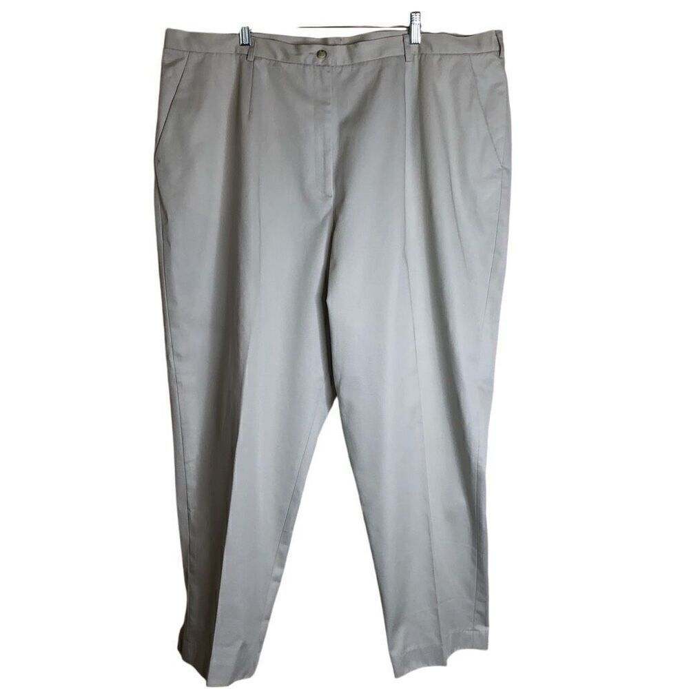 NEW Lands End Light Stone Normcore, Beigecore, Career Twill Pants Size 26W NWT